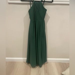 Green junior bridesmaid dress